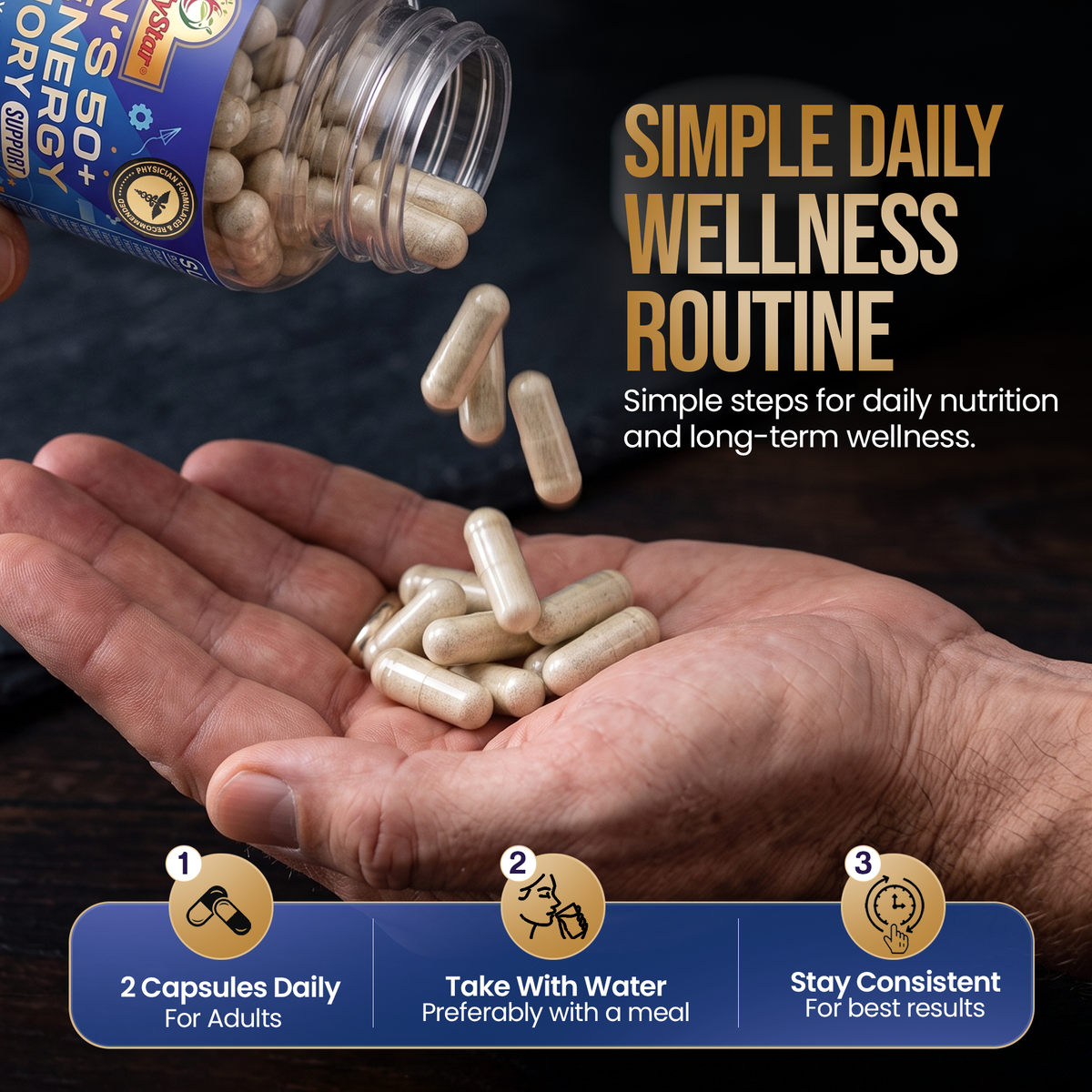 Men’s 50+ Multi, Energy & Memory Support