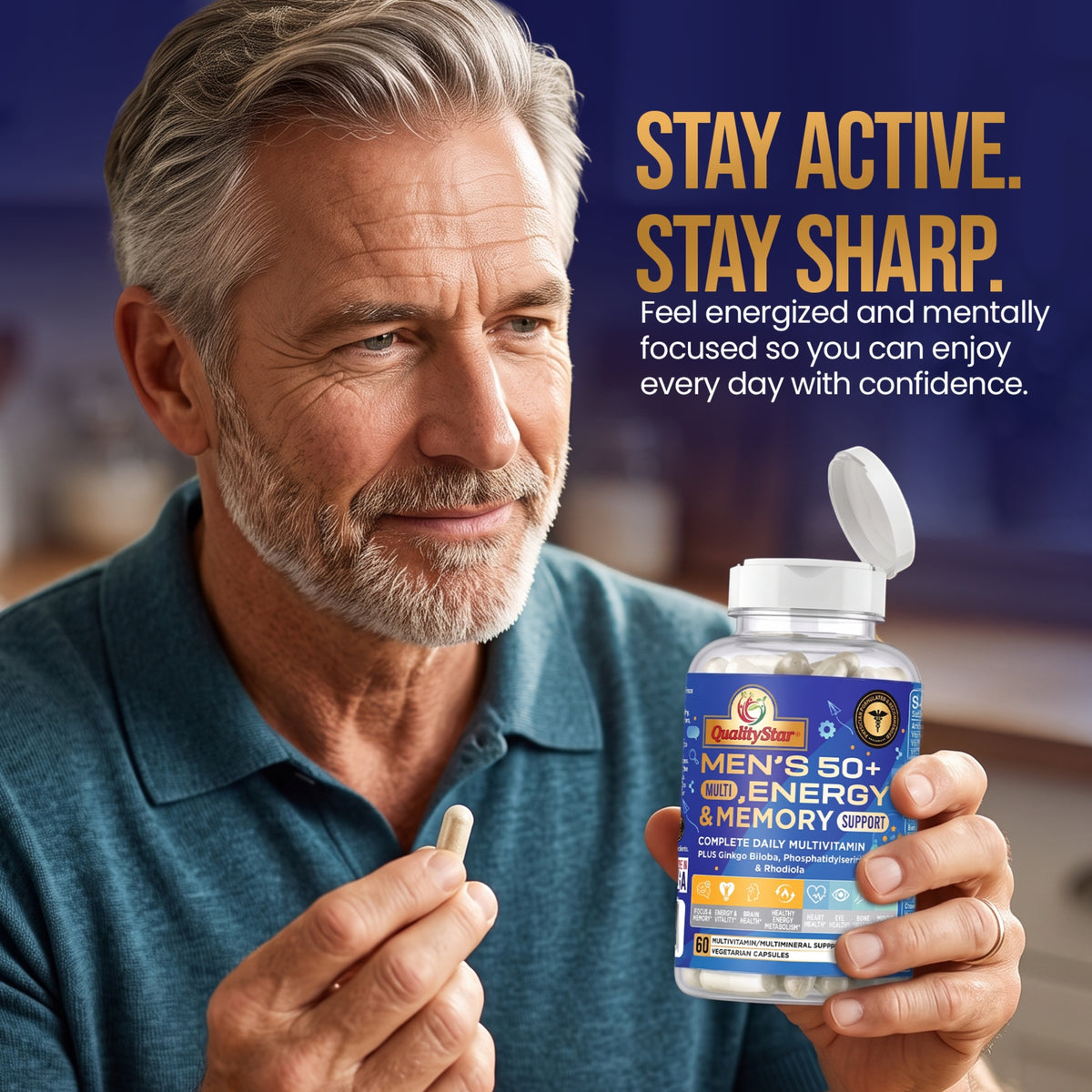 Men’s 50+ Multi, Energy & Memory Support