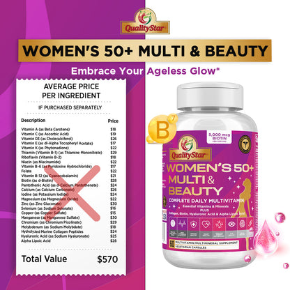 Women’s 50+ Multi & Beauty Support 