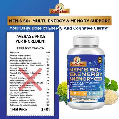 Men’s 50+ Multi, Energy & Memory Support