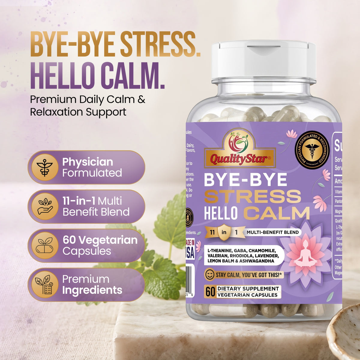 Bye Bye Stress Hello Calm