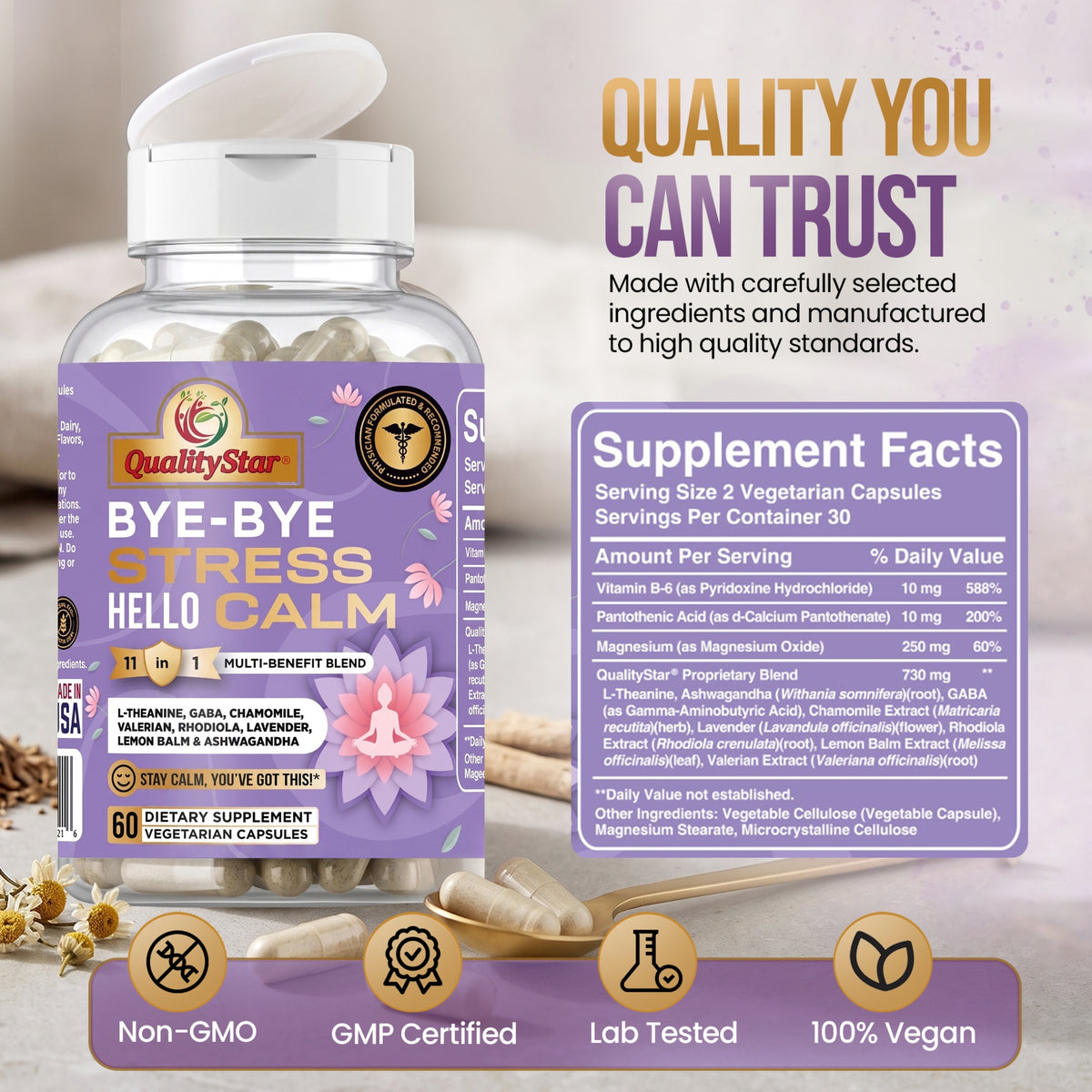 Bye Bye Stress Hello Calm