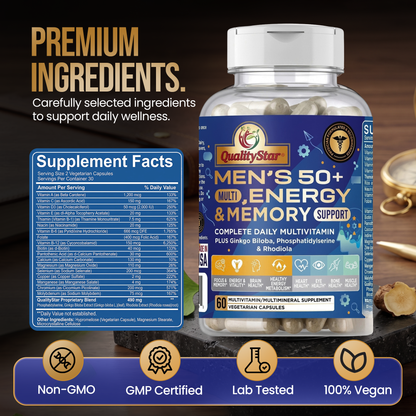 Men’s 50+ Multi, Energy & Memory Support