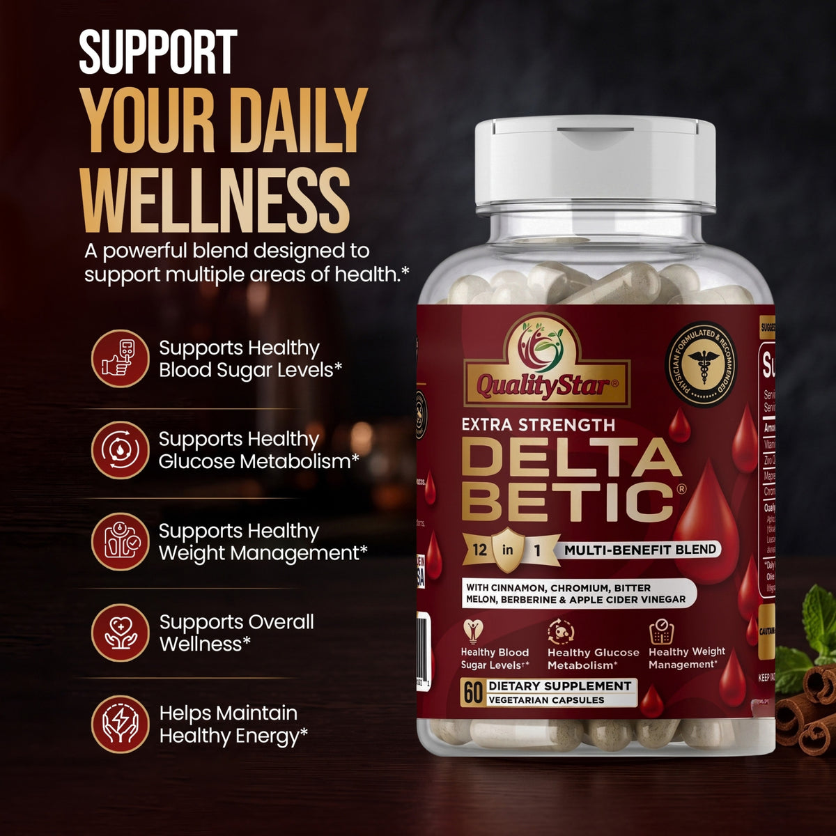 Delta Betic – Blood Sugar Support 