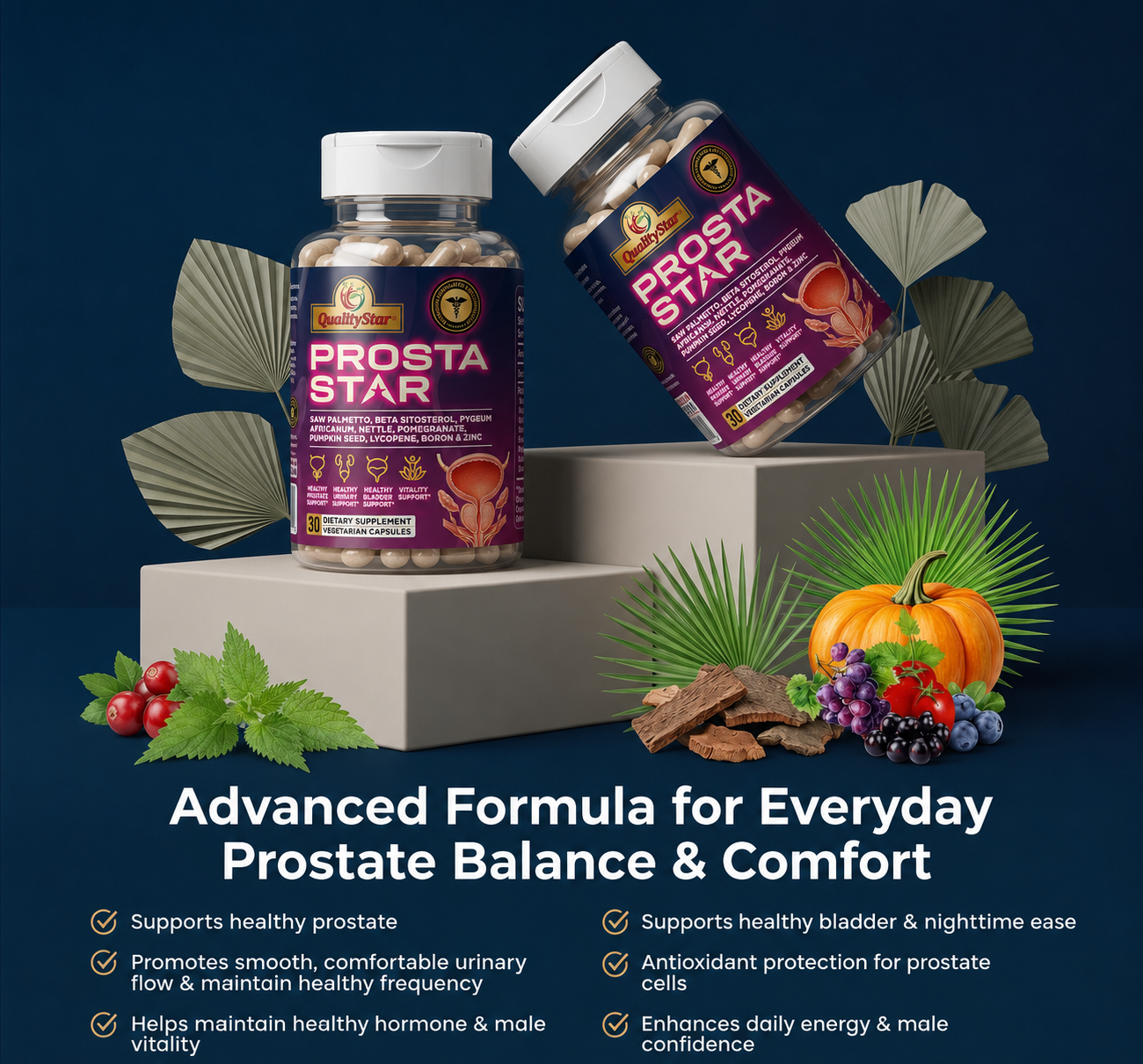 ProstaStar Advanced Blend for Daily Prostate Health & Comfort