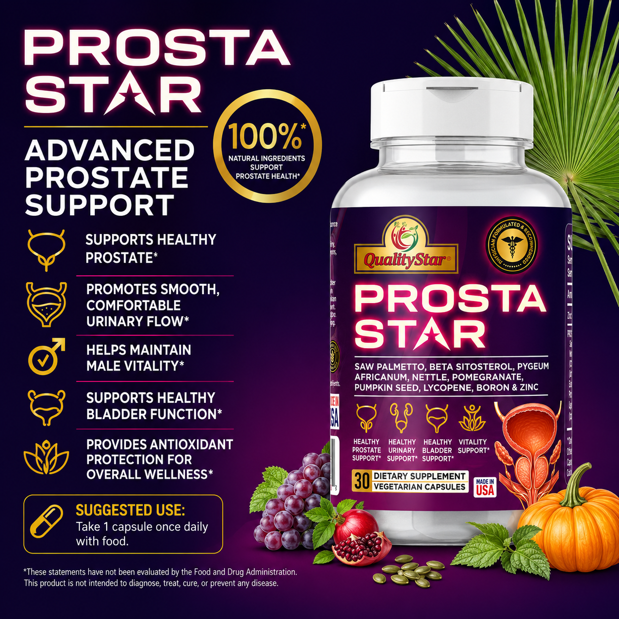 ProstaStar Advanced Blend for Daily Prostate Health & Comfort