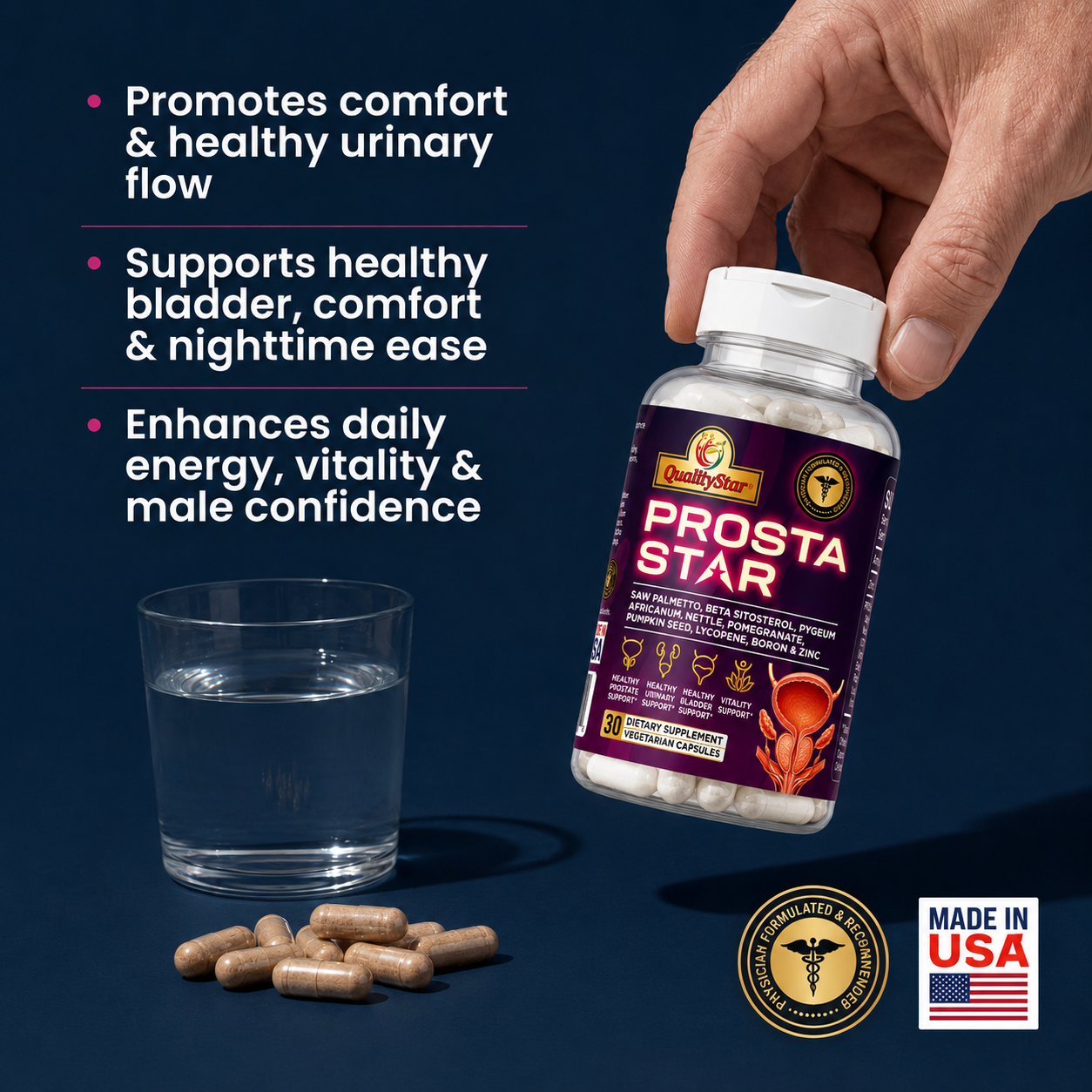 ProstaStar Advanced Blend for Daily Prostate Health & Comfort
