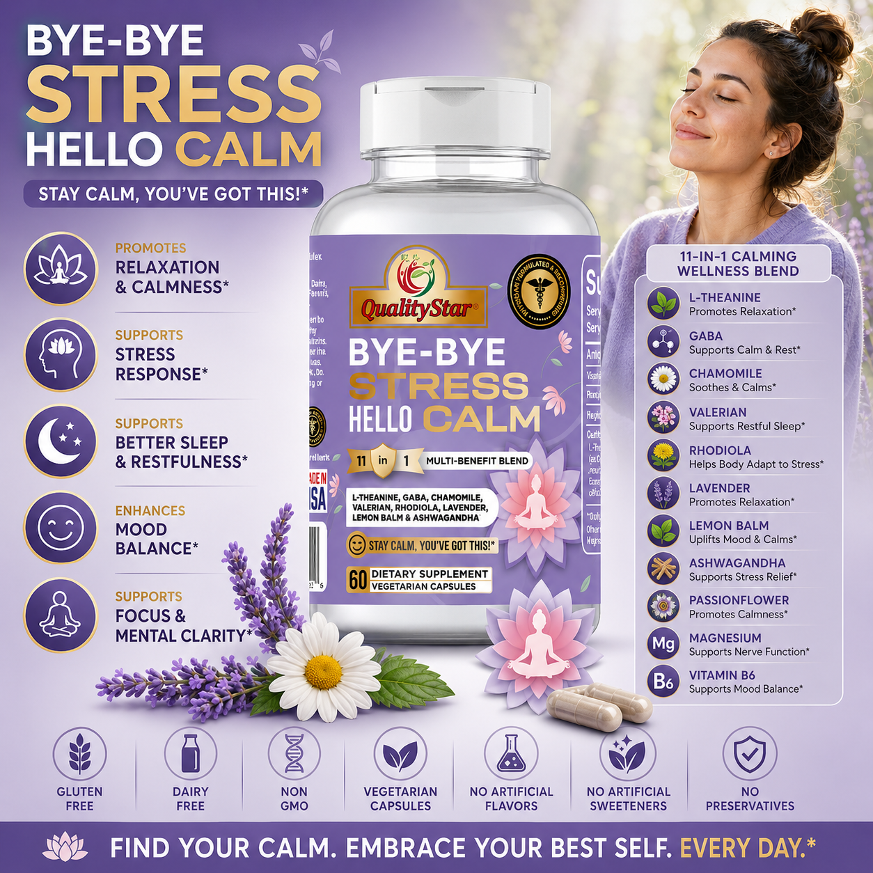 Bye Bye Stress Hello Calm