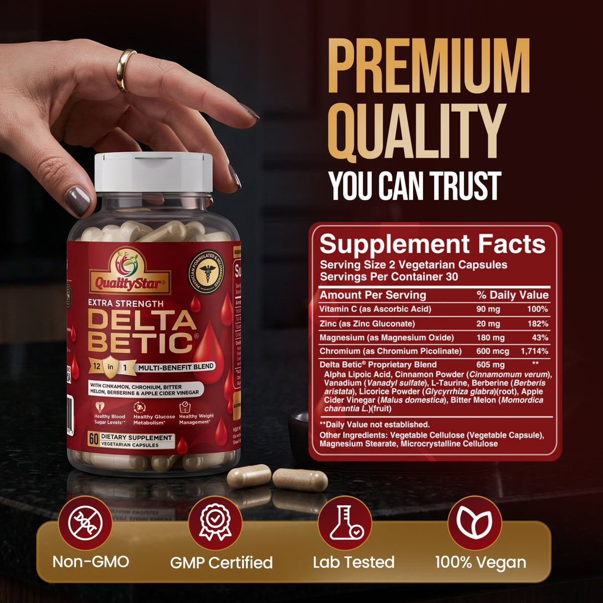 Delta Betic – Blood Sugar Support 